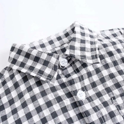 Sanlutoz Sommer Baby Jungen Bodys Baumwolle Baby Kleidung Plaid Mode Kurzarm Kleinkinder Kleidung Casual.