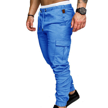 50%HOT2022 Neue männer Casual Jogging Hosen Einfarbig Tasche Hosen Sport Hosen männer Hosen Straße Hüfte Halen Jogging hosen