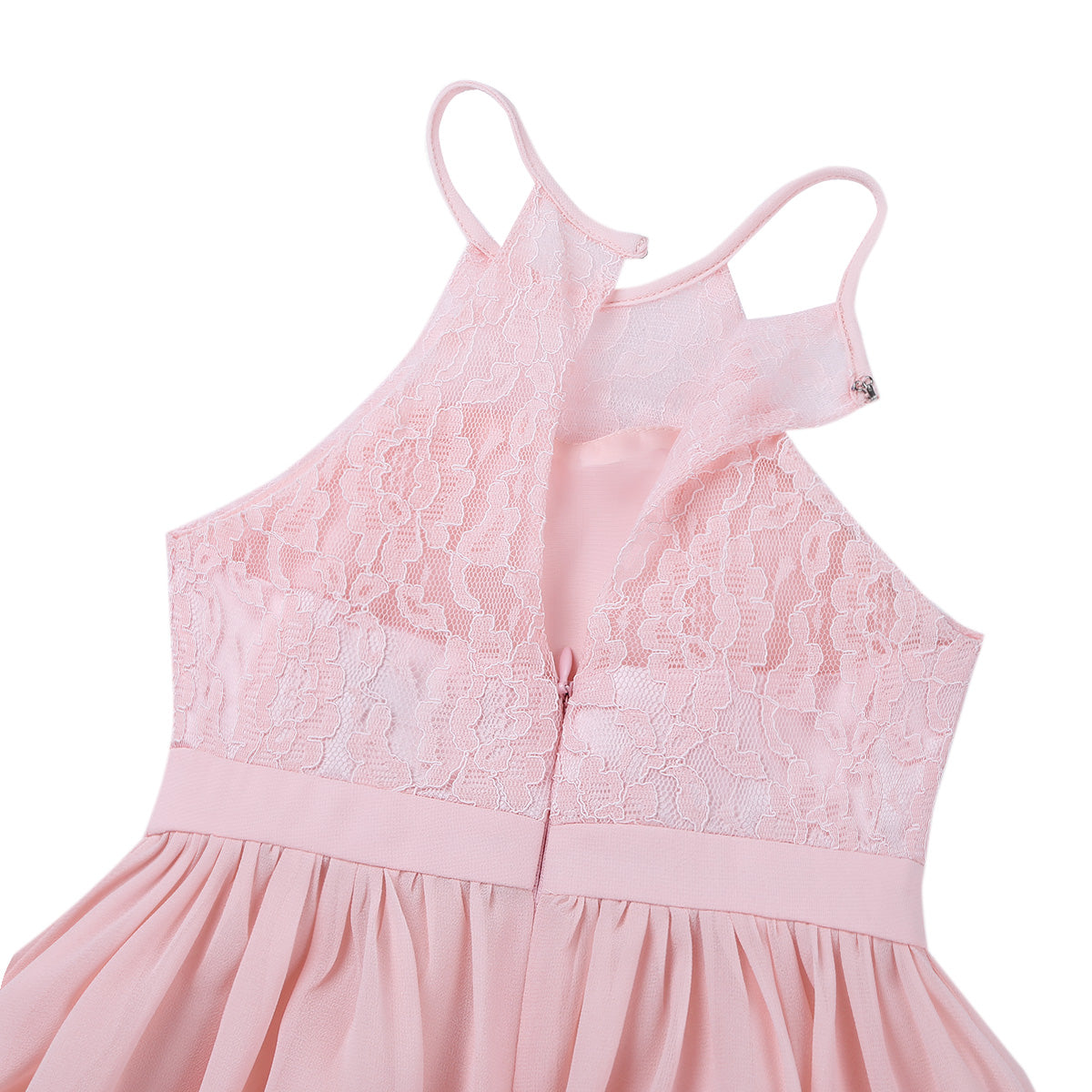 Sommer Mode Blume Mädchen Kleid Hochzeit Geburtstag Party Kinder Lange Kleid Vestido Elegante Halter Neck Floral Spitze Prinzessin Kleid