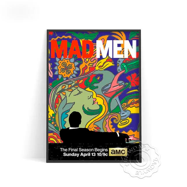 Mad Men Season TV Series Canvas Painting Wall Art Home Poster Art Decor Painting Wall Pictures Living Room Modern Decoration