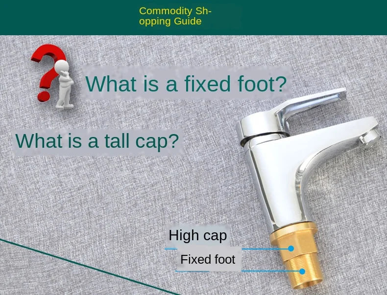 Kitchen faucet faucet fixed foot big foot screw extension nut wash basin thick countertop screw fixing seat repair accessories