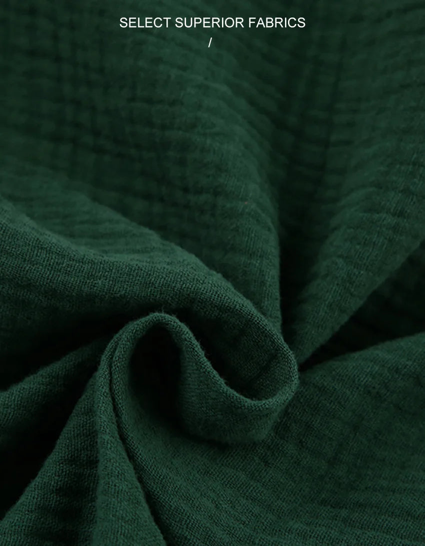 NHKDSASA Kimono Pajamas 2023 New 100% Cotton Crepe Long-Sleeved Trousers Ladies Sleepwear Suit Women's Home Service Mujer.