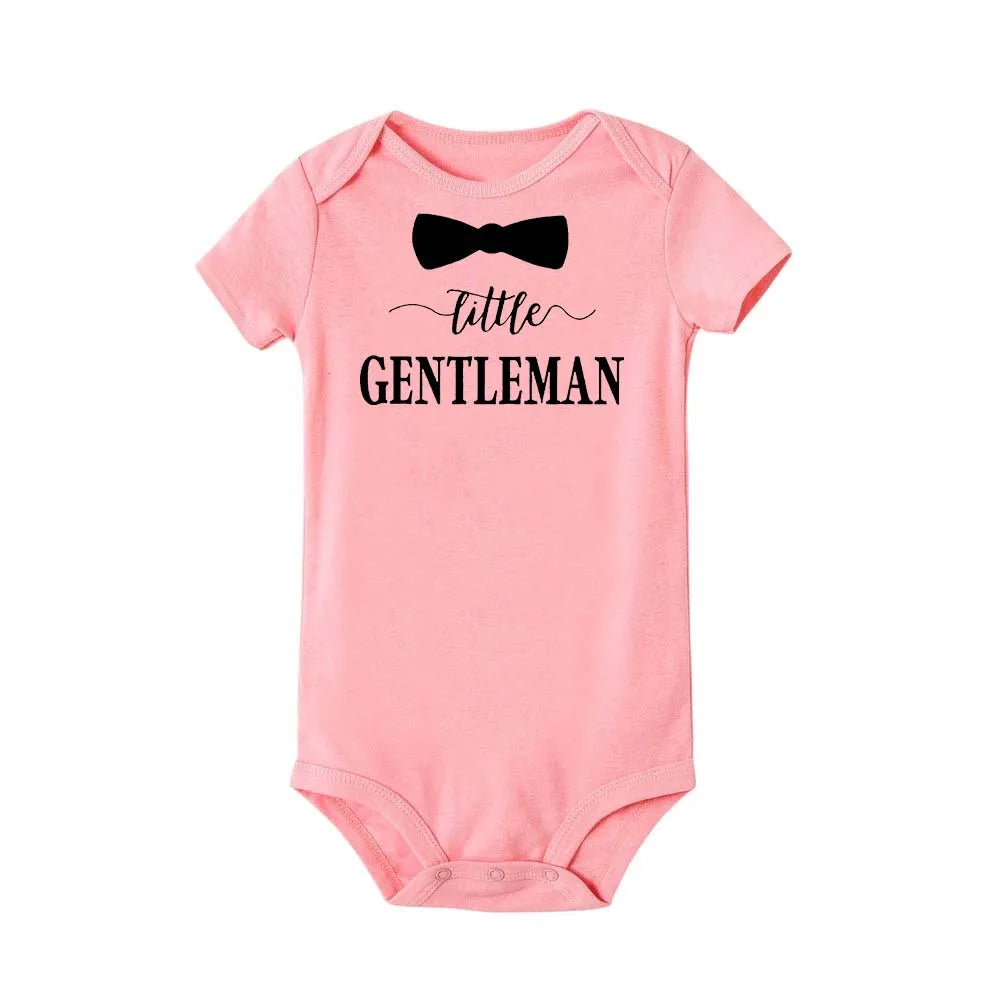 Kleine Gentleman Lustige Neugeborene Baby Sommer Strampler Infant Körper Kurzarm Baby Overall Kind Junge Mädchen Neue Geboren Body Kleidung.