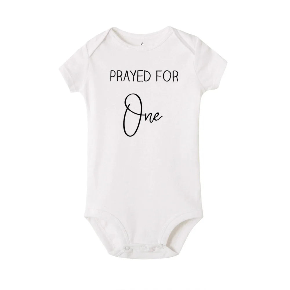 Gebet für einen gesegneten Zwei Zwillinge Baby Body Neugeborenes Baby Kurzarm Kleidung Ropa Kleinkind Mädchen Outfits Zwillinge Geschenk.