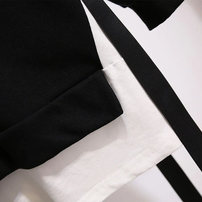 150Kg Plus Größe frauen Herbst Lose Oansatz Sweatshirts Fehlschlag 157cm 6XL 7XL 8XL 9XL 10XL Beiläufige Lange-ärmeln Gefälschte Zwei-stück Top.