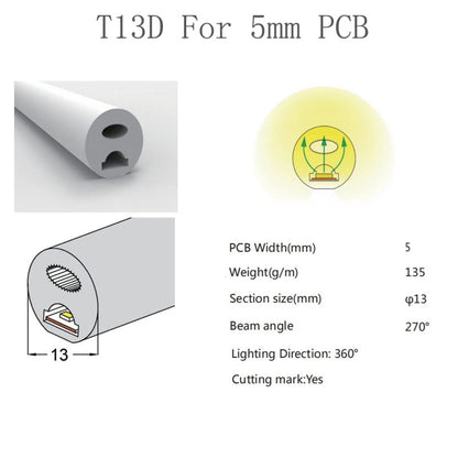 LED Silicone Tube Flexible Neon Soft Lights For SK6812 WS2812B WS2811 DIY Christmas Holiday Decoration Strip Light Tape Rope.