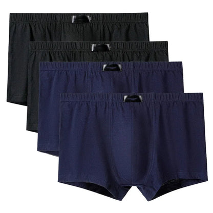 4 Teile/los Schlüpfer der Männer Männliche Unterhose Shorts Boxer Unterwäsche Slip Baumwolle Große Größe 5XL 6XL