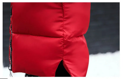 2025, Damen-Daunenparkas, Winterjacke, großer Pelzkragen, dicker, schlanker Mantel, modische Kapuze, Baumwolle, Oberbekleidung, langer Wintermantel für Damen