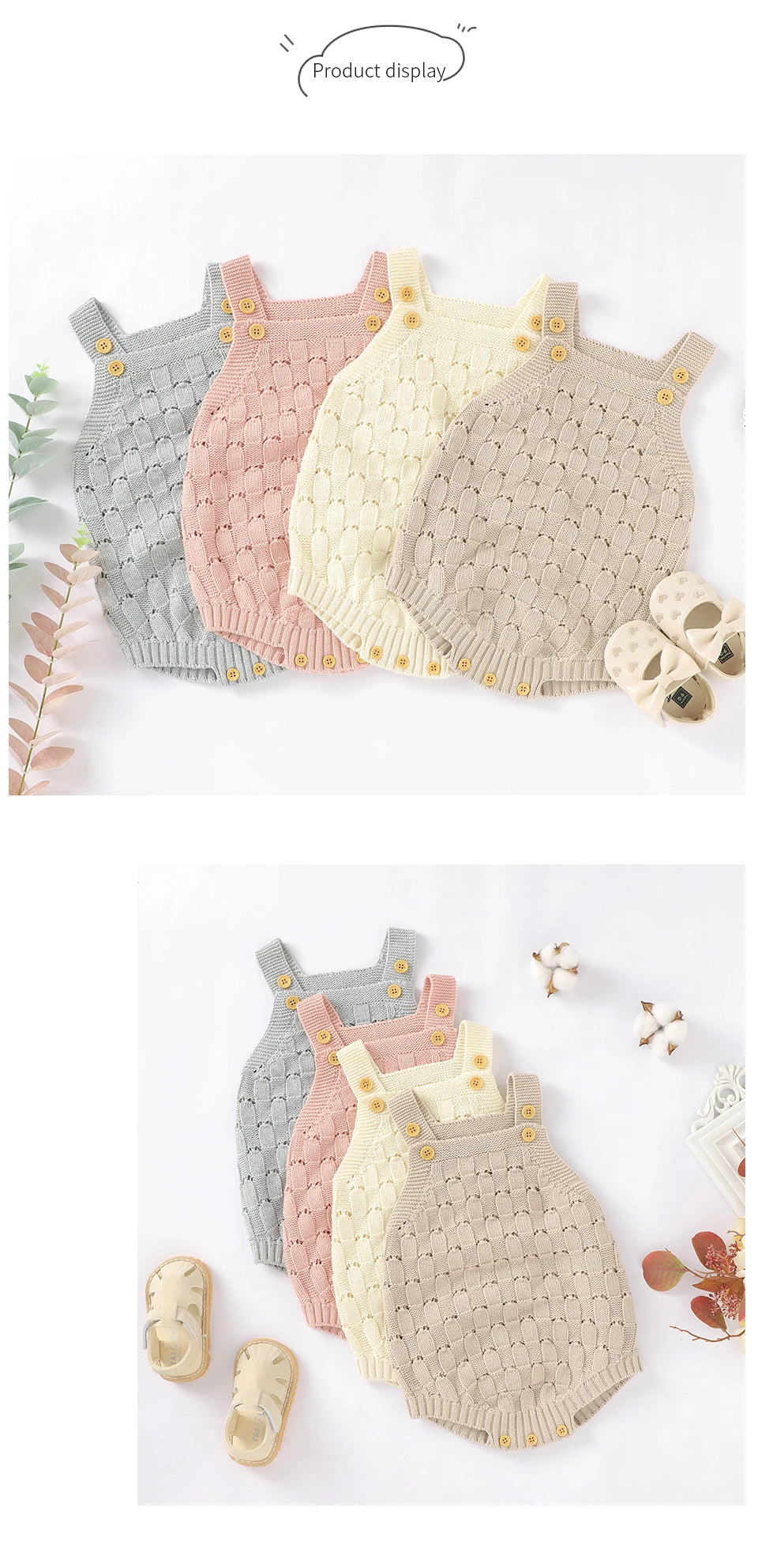 Baby Bodys Kleidung Fashion Solid Strick Neugeborenen Bebes Körper Anzüge Tops für Infant Jungen Mädchen Overalls Outfit Ein Stück Tragen.