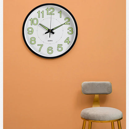 30cm Minimalistischen Wanduhr Moderne Design Glowing in the Dark Baby Zimmer Hängen Uhr Uhren Klok Nacht Wohnzimmer wohnkultur
