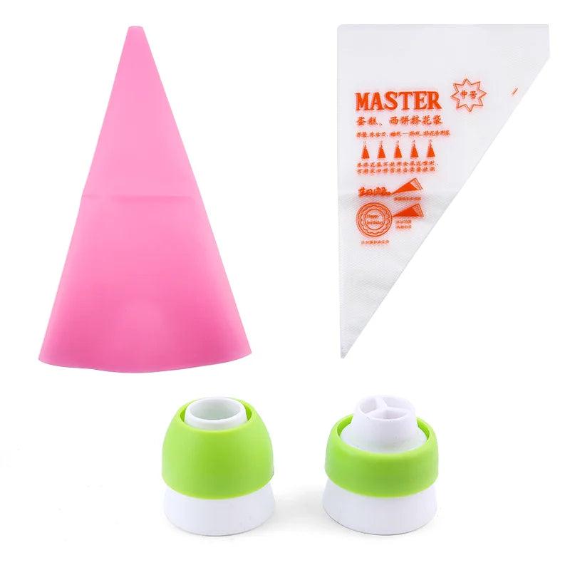 FAIS DU Russian Mounted Mouth Set Stainless Steel Kitchen Baking Supplies Set Cake Decoration Tools Nozzles Pastry Bag Set.