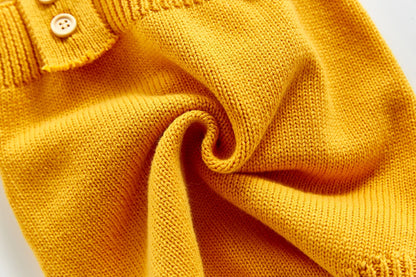 2022 Baby Strampler Sleeveless Herbst Kleinkind Mädchen Jungen Overall Gestrickte Solide Neugeborenen Kinder Kleidung Super Weiche Ein Stück Gesamt