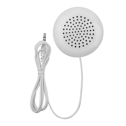 Kebidu Mini Speaker White 3.5mm Portable Speakers Aux Loudspeaker Smartphone Player Handsfree for Phone Touch CD Sleeping Use.