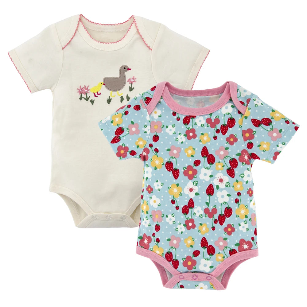 Honeyzone Sommer Baby Kleidung Säuglings Mädchen Strampler Nette Löwe Voller Druck Jungen Bodys 2 teile/satz Trottie Overalls Outfits Боди.