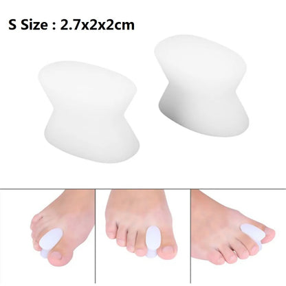 1 Pair Silicone Bone Thumb Orthotics Corrector Hallux Valgus Toe Separator Feet Care Thumb Orthotics Foot Care Tools 2020 S/L.
