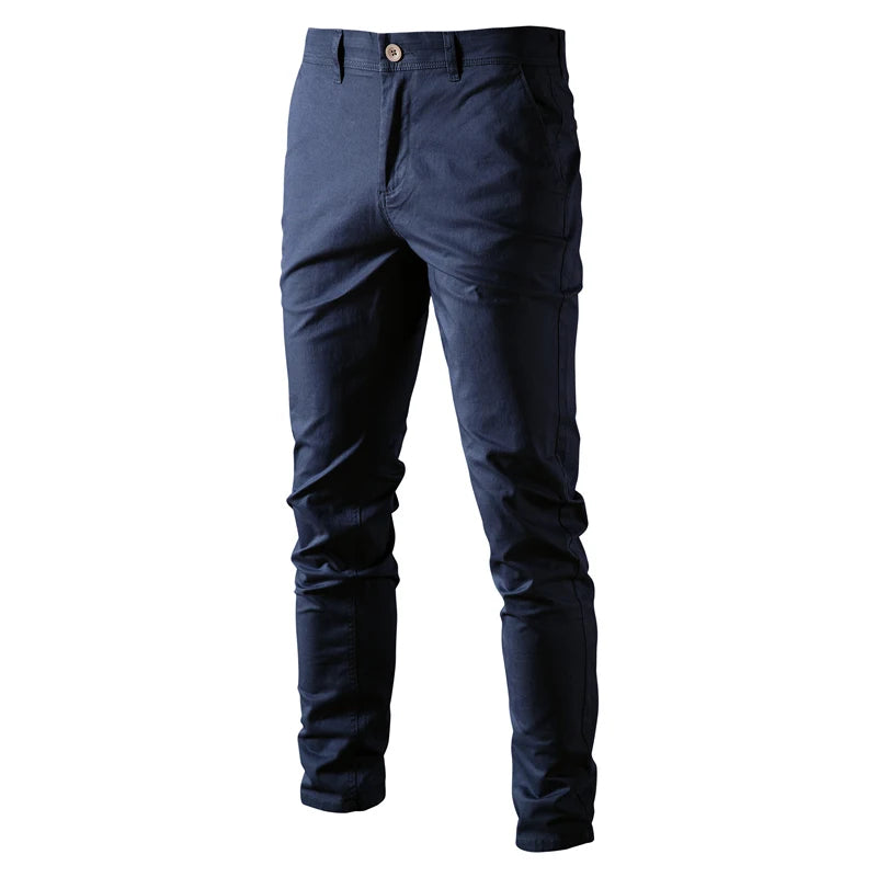 AIOPESON Casual Cotton Men Trousers Solid Color Slim Fit Men's Pants New Spring Autumn High Quality Classic Business Pants Men.