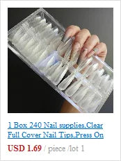 NATURAL CLEAR /WHITE 3 COLORS STILETTO FALSE NAIL TIPS, 500PCS FRENCH FAKE NAIL TIPS NAIL ART ACRYLICS ARTIFICIAL DIY NAIL TIPS.