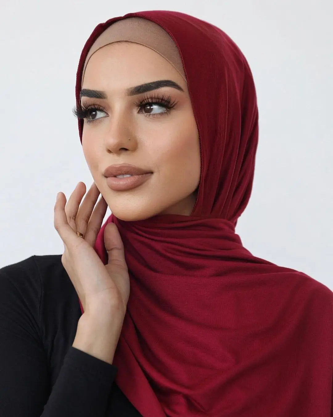 Hot Muslim Fashion Woman Soft Hijabs Scarf Shawl Plain Cotton Jersey Scarves Turban Women Long Shawls Head Wrap Headband Abaya.