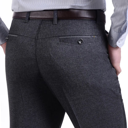 MRMT 2025 Brand Men's Trousers Middle-aged Men Trousers Casual Loose Thin Pants for Male Straight High Waist Man Trouser Pant.