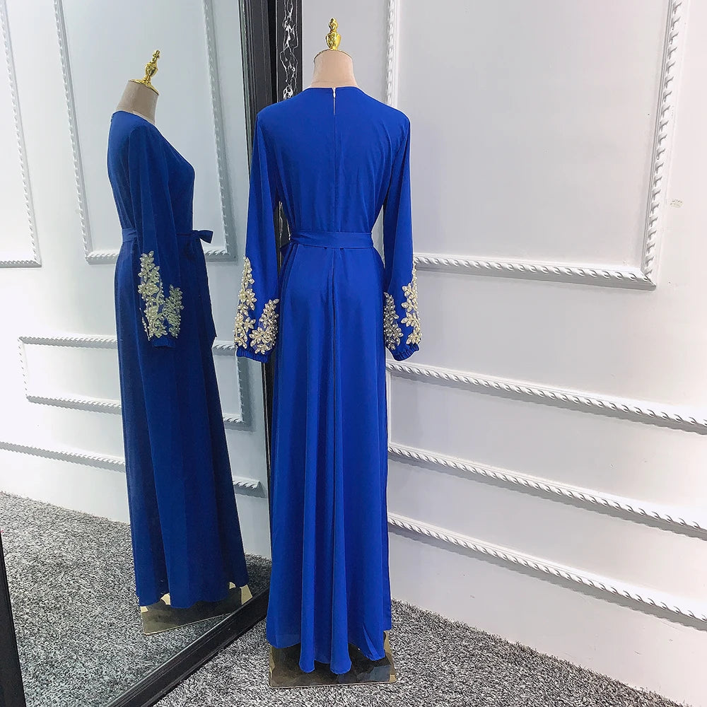 Ramadan Kaftan Dubai Abaya Turkey Muslim Women Hijab Dress Islam Caftan Marocain Dresses Vestidos Eid Mubarak Robe Femme Abayas