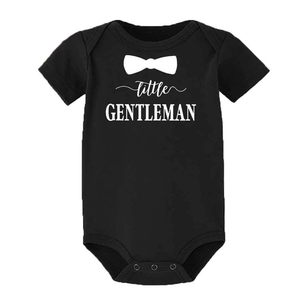 Kleine Gentleman Lustige Neugeborene Baby Sommer Strampler Infant Körper Kurzarm Baby Overall Kind Junge Mädchen Neue Geboren Body Kleidung.