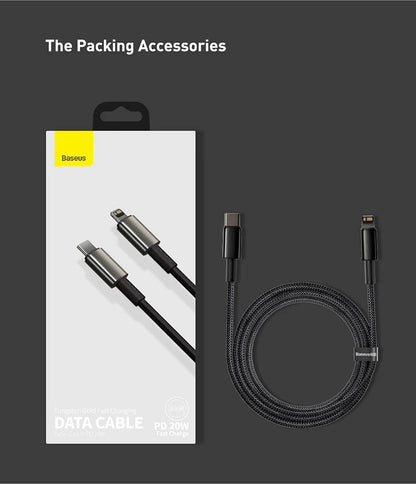 Baseus 20W USB C Cable for iPhone 14 13 11 8 XR PD Fast Charge for iPhone 12 SE USB Type C Cable Fast Charging for Macbook Cable
