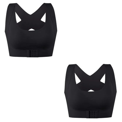 1pcs/2pcs/3pcs Women Bras For Women Push Up Bra Posture Corrector Bralette Front Closure Female Underwear Cross Back Tops.