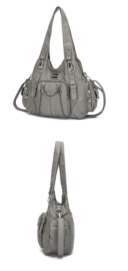 Angel kiss Bag Women Fashion Handbags PU Leather Shoulder Bags Female Satchel Big-capacity Shoulder Purse Bag bolsa feminina.