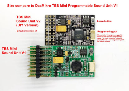 DasMikro Mini TBS Programmable Sound Light Control V2 And USB Unit 3.5 -12V Input For DIY RC Truck Parts.