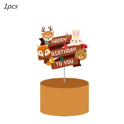 Waldtiere Party Dschungel Safari Geburtstag Party Dekor Waldkreaturen Dschungel Tier Wald Partyzubehör Babyparty.