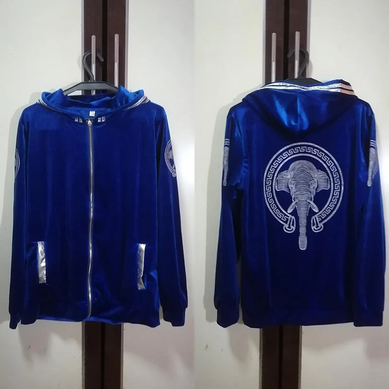 Korean Print Velvet 2 Piece Set Casual Hooded Women Outfit Harem Pant Suits Tracksuit Velour Jogging Femme Spring Fall Conjuntos.