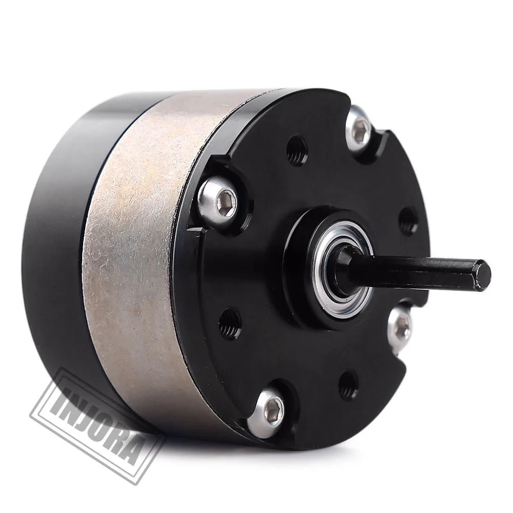 INJORA Metal 1:3 Ratio Reducer Planetary Gearbox Transmission Box for 1/10 RC Crawler Car Axial SCX10 RC Car 540 550 Motor Parts.