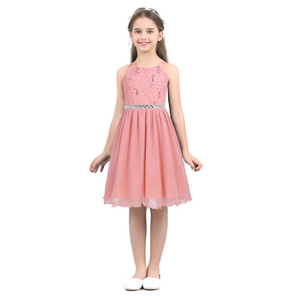 Iiniim Teen Mädchen Ärmellose Pailletten Floral Spitze Glänzenden Kleid Vestido de festa für Hochzeit Formale Geburtstag Party Sommer Kleider.