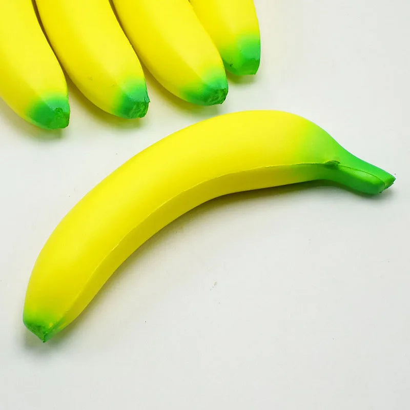 Anti-stress Squishy Banana Toys Slow Rising Jumbo Squishy Fruit Squeeze Toy Funny Stress Reliever Reduce Pressure Prop.
