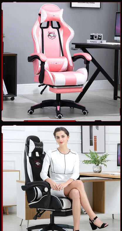 WCG Gaming Stuhl Computer Stuhl Hochwertiger Gaming Stuhl Leder Internet LOL Internet Cafe Racing Stuhl Bürostuhl Gamer Neu