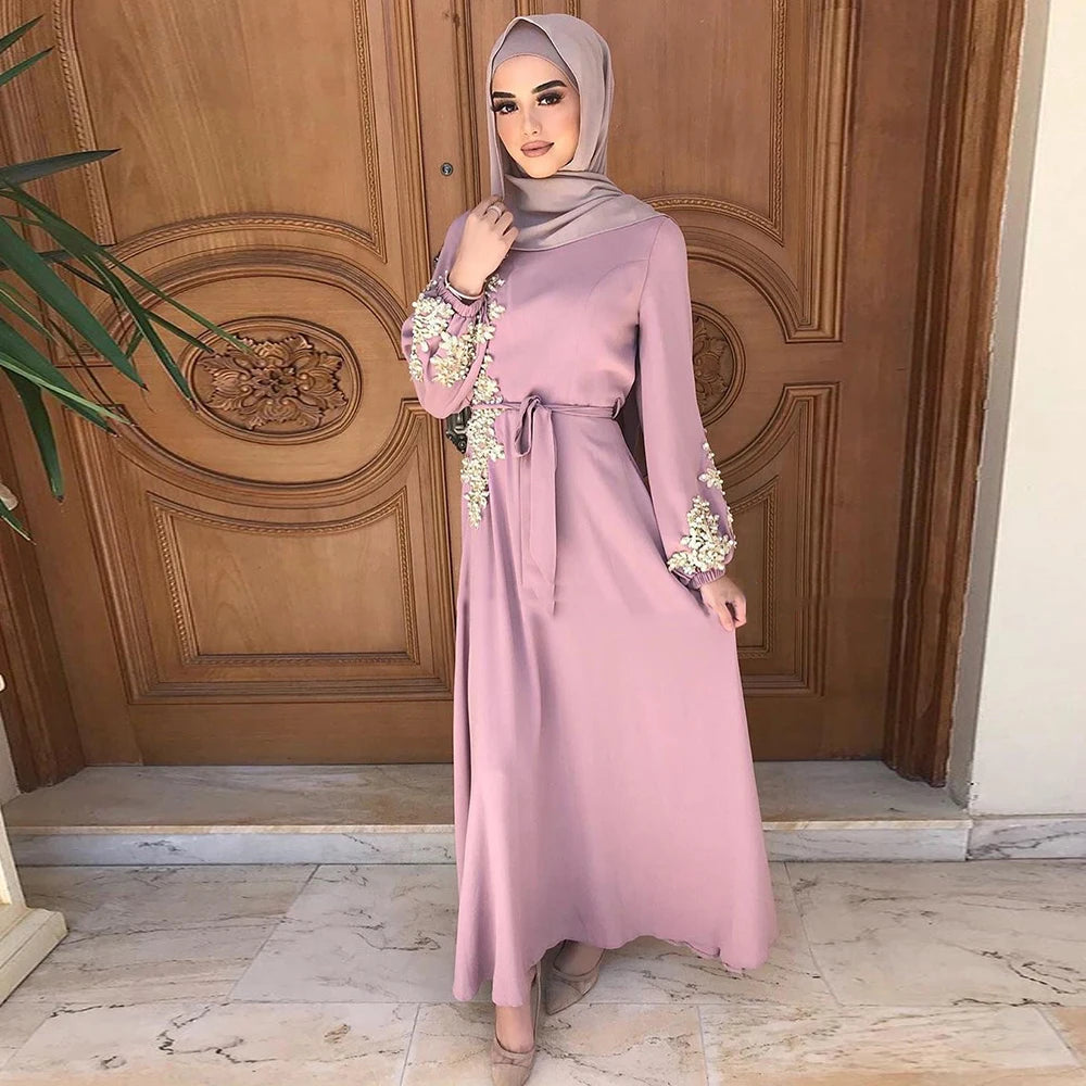 Ramadan Kaftan Dubai Abaya Turkey Muslim Women Hijab Dress Islam Caftan Marocain Dresses Vestidos Eid Mubarak Robe Femme Abayas.