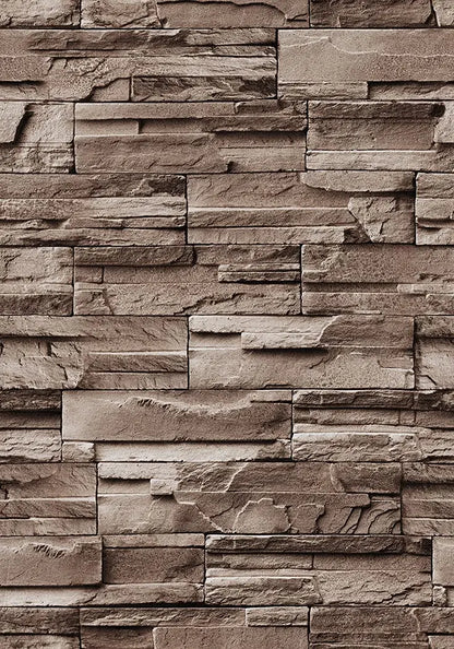 Light Brown Brick Self Adhesive Wallpaper Stone Peel And Stick Wallpaper Faux Brick Vinyl 3D Wallpaper For Home Decor Stickers