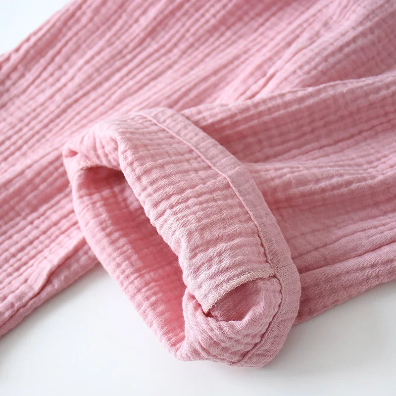 2025 japanisches Kimono-Set, 100 % Baumwolle, Pyjama, zweiteilig, Paar, Yukata, lockerer Herren- und Damen-Schweißdampfanzug, Heimservice-Set