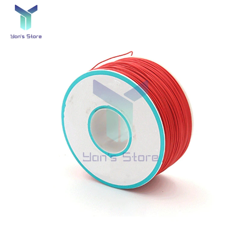 250M 30AWG Wire Cable 8 Color PCB Soldering Fly Iine 0.55mm Breadboard Jumper Colored Insulation Wrap Cable Tinned Pure Copper.