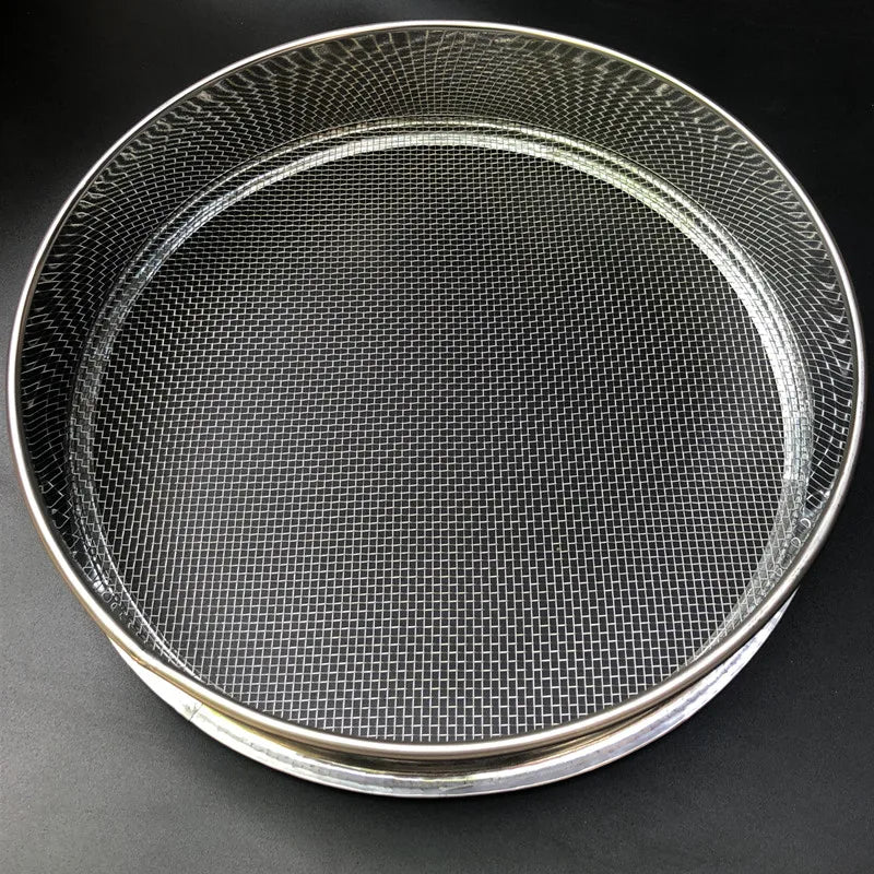 2-500M Round 304 Stainless Steel Lab Sieve Aperture Standard Sifters Shakers Kitchen Flour Powder Filter Screen Soil Strainer.