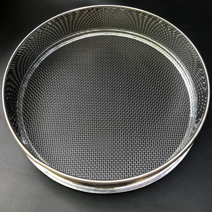 2-500M Round 304 Stainless Steel Lab Sieve Aperture Standard Sifters Shakers Kitchen Flour Powder Filter Screen Soil Strainer.