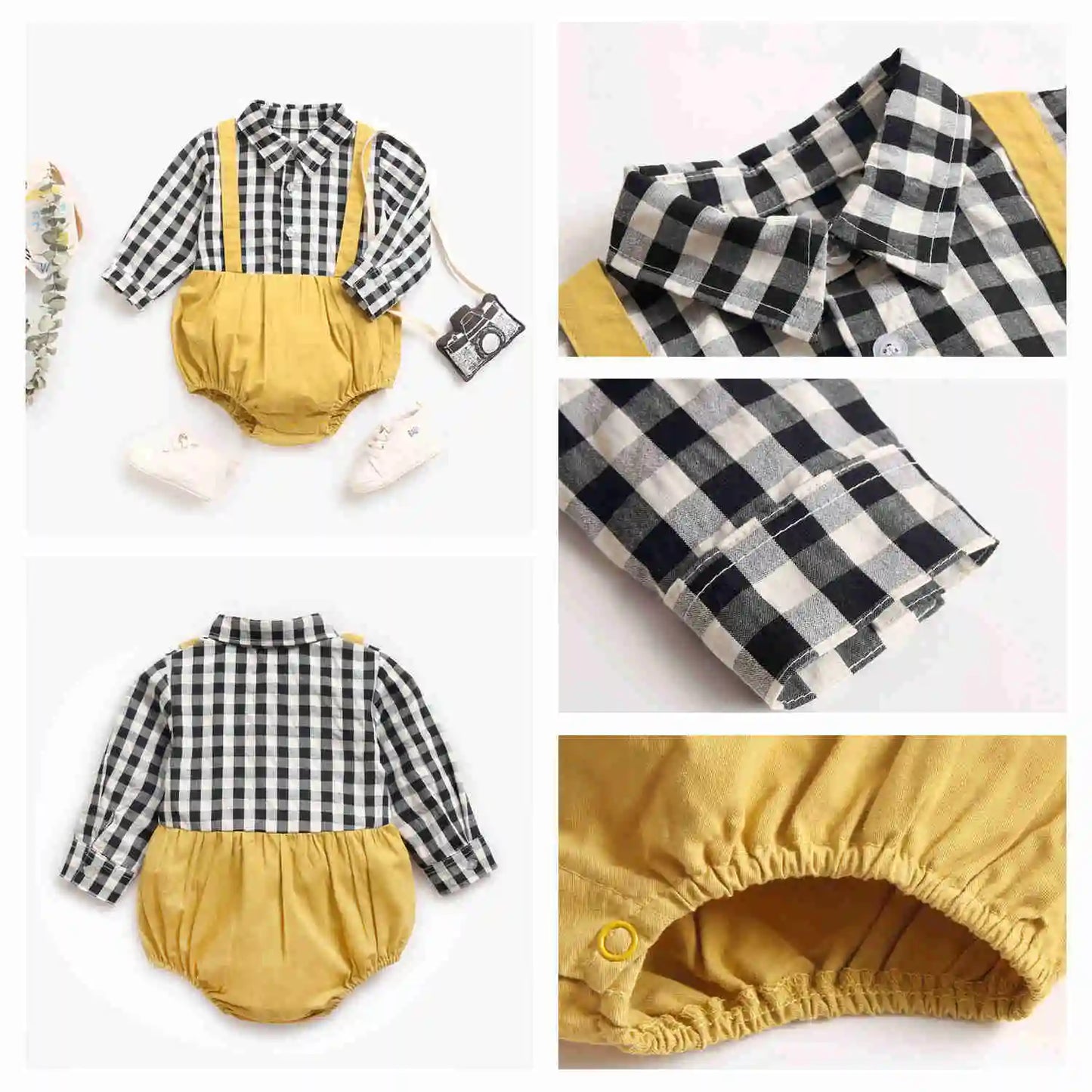 Sanlutoz Herbst Baby Jungen Bodys Kleinkind Kleidung Onesies Mode Langarm.