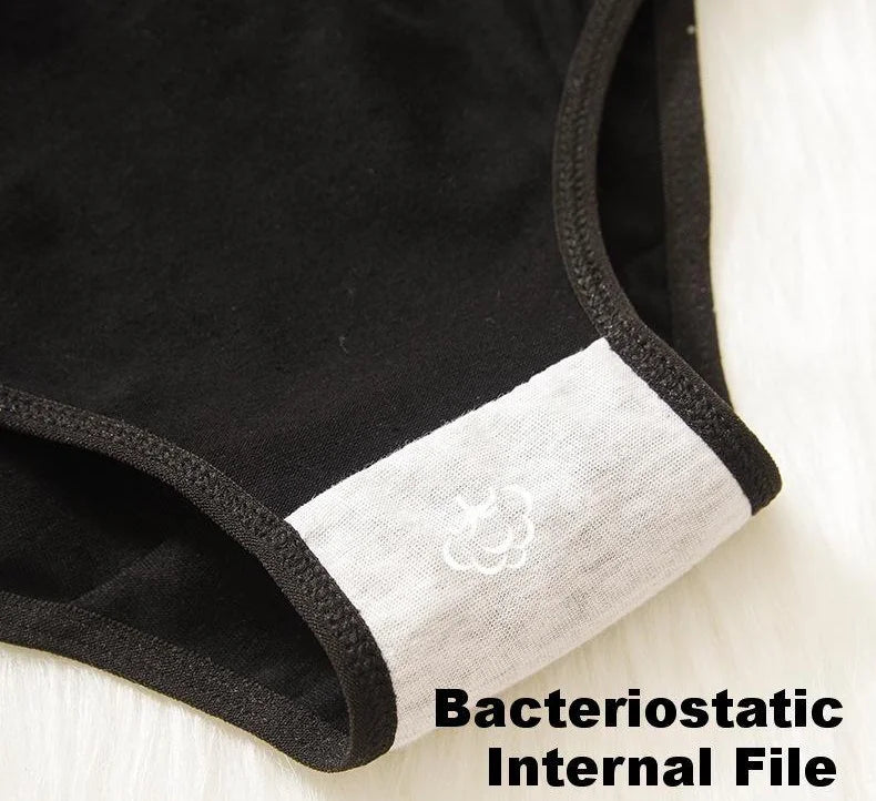 5Pcs/set Cotton Underwear Cute Cartoon Cat Panties for Woman Girl Soft Pantys Plus Size Breathable Briefs Female Sexy Lingerie.