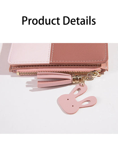 Women's Wallet PU Leather Women's Wallet Made of Leather Women Purses Card Holder Foldable Portable Lady Coin Purses.