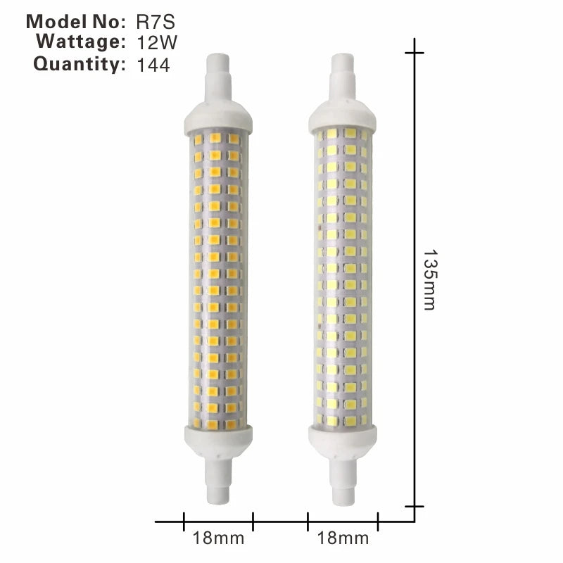 R7S LED 78 mm 118 mm 135 mm r7s Glühbirne 6 W 9 W 12 W SMD 2835 Lampada LED-Lampe 220 V Maislicht Energiesparend Ersetzen Sie das Halogenlicht.