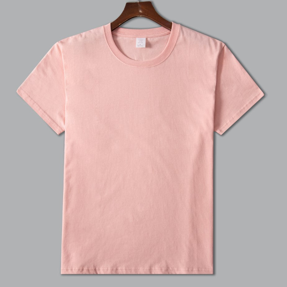 MRMT 2025 Brand New Man's 220g Pure Cotton T Shirt Men Man Solid Color Short Sleeved Combed Cotton Round Neck Thickening.