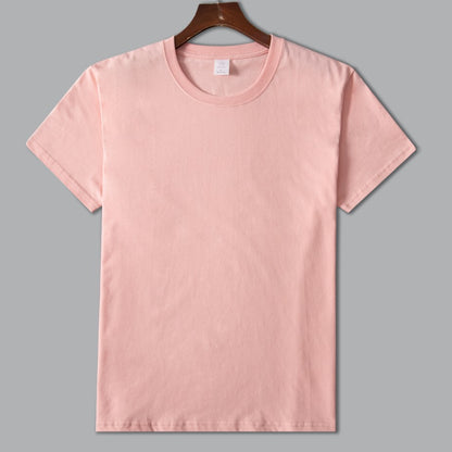 MRMT 2025 Brand New Man's 220g Pure Cotton T Shirt Men Man Solid Color Short Sleeved Combed Cotton Round Neck Thickening.