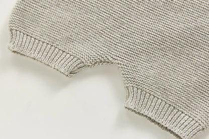 2022 Baby Strampler Sleeveless Herbst Kleinkind Mädchen Jungen Overall Gestrickte Solide Neugeborenen Kinder Kleidung Super Weiche Ein Stück Gesamt.