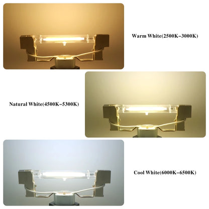 R7S LED Bulb 78mm 118mm 5W 8W 10W 20W R7S Spotlight 220V COB Lamp Glass Tube Replace 30W 50W 100W Halogen Light.
