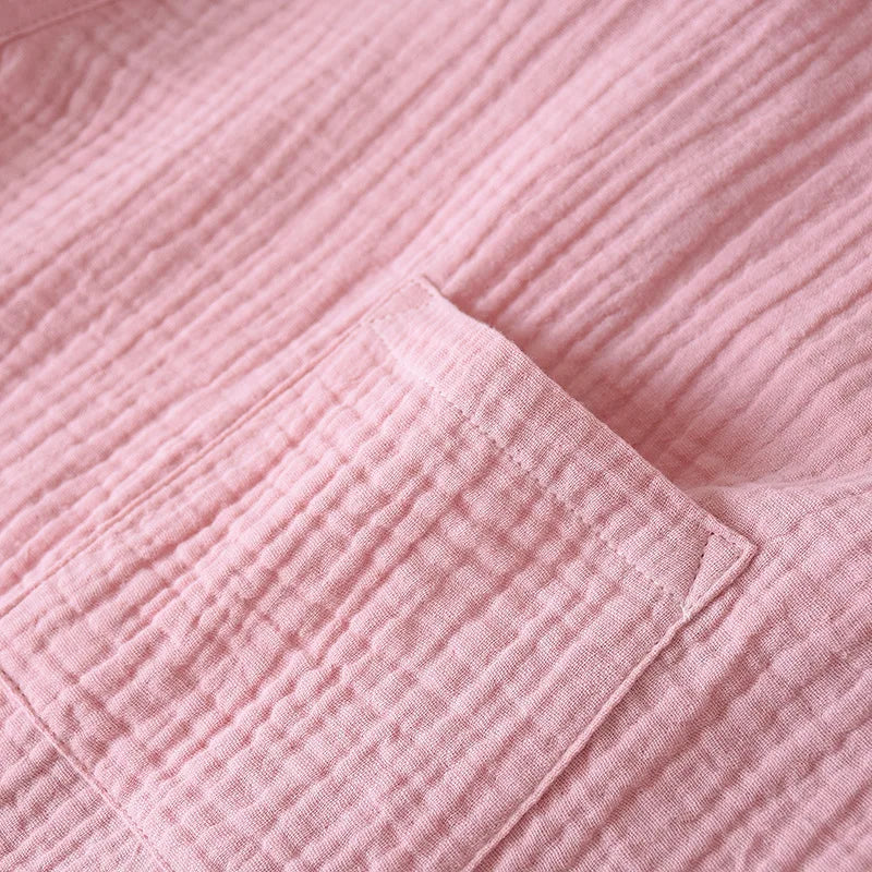 2025 japanisches Kimono-Set, 100 % Baumwolle, Pyjama, zweiteilig, Paar, Yukata, lockerer Herren- und Damen-Schweißdampfanzug, Heimservice-Set.